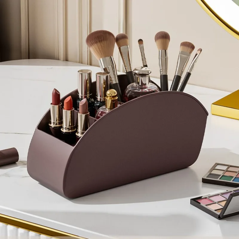 

Desktop Cosmetic Storage Box Office Pen Remote Control Makeup Brush Organizer