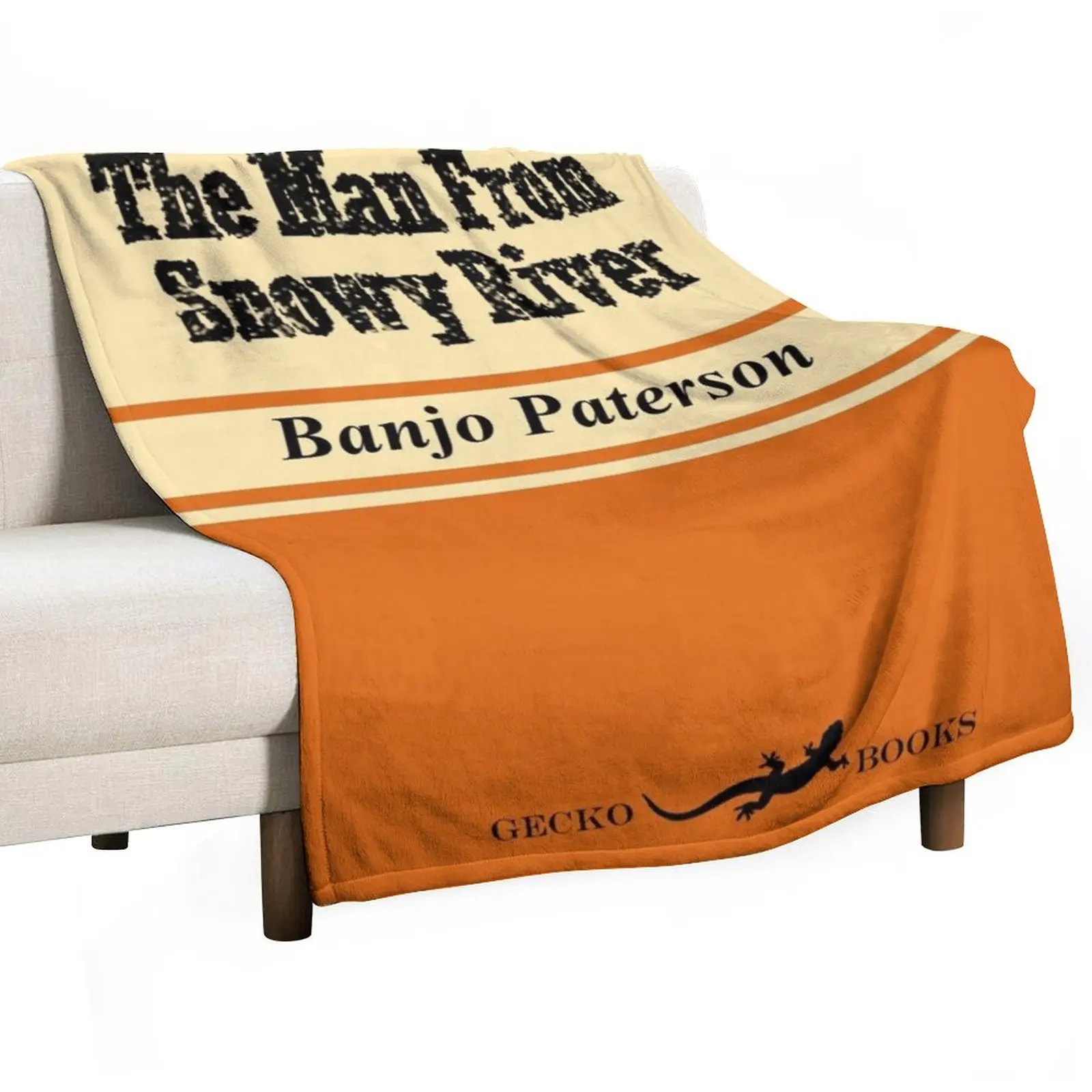 

The Man From Snowy River Retro Book Cover Throw Blanket Stylish Decor Blanket Gift for Friends Roommate