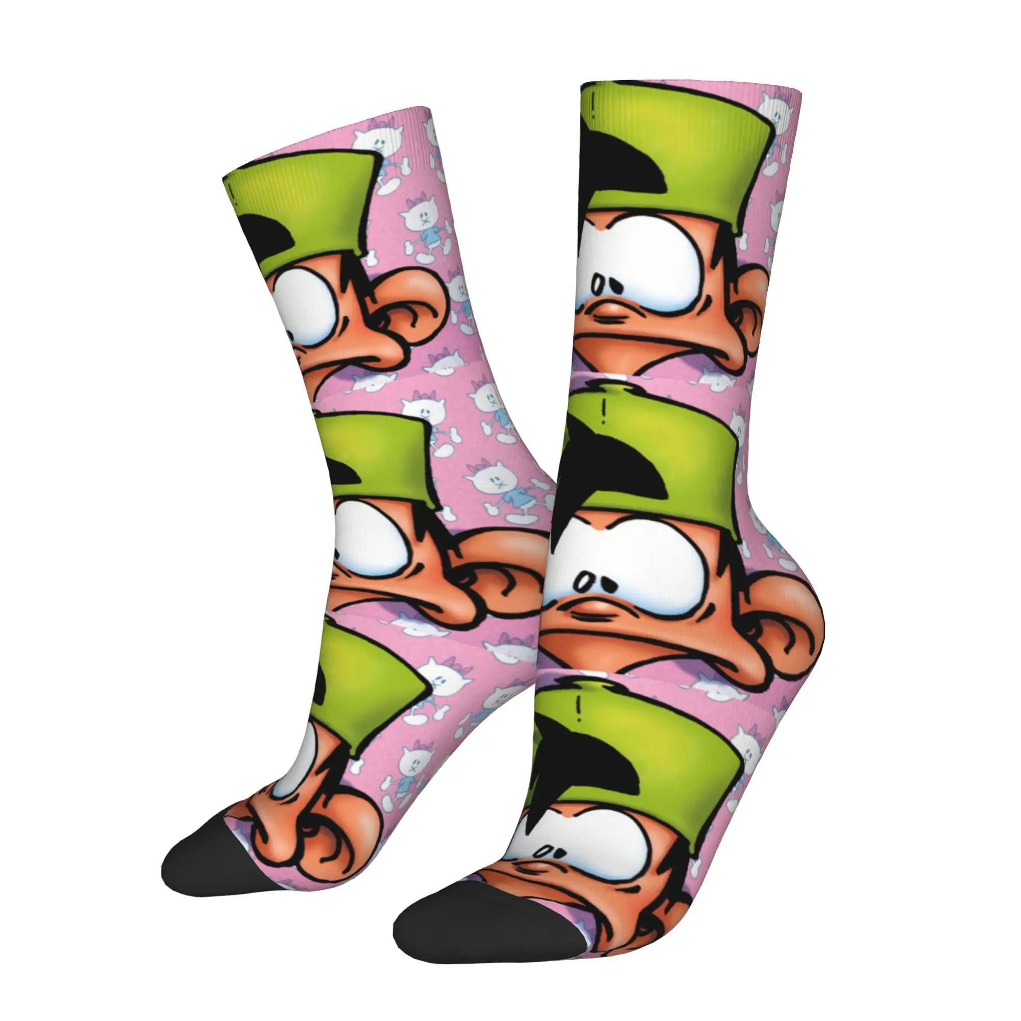 

1 шт. мужские носки с мультяшным принтом, новинка, хип-хоп, Harajuku, носки с узором, повседневный подарок