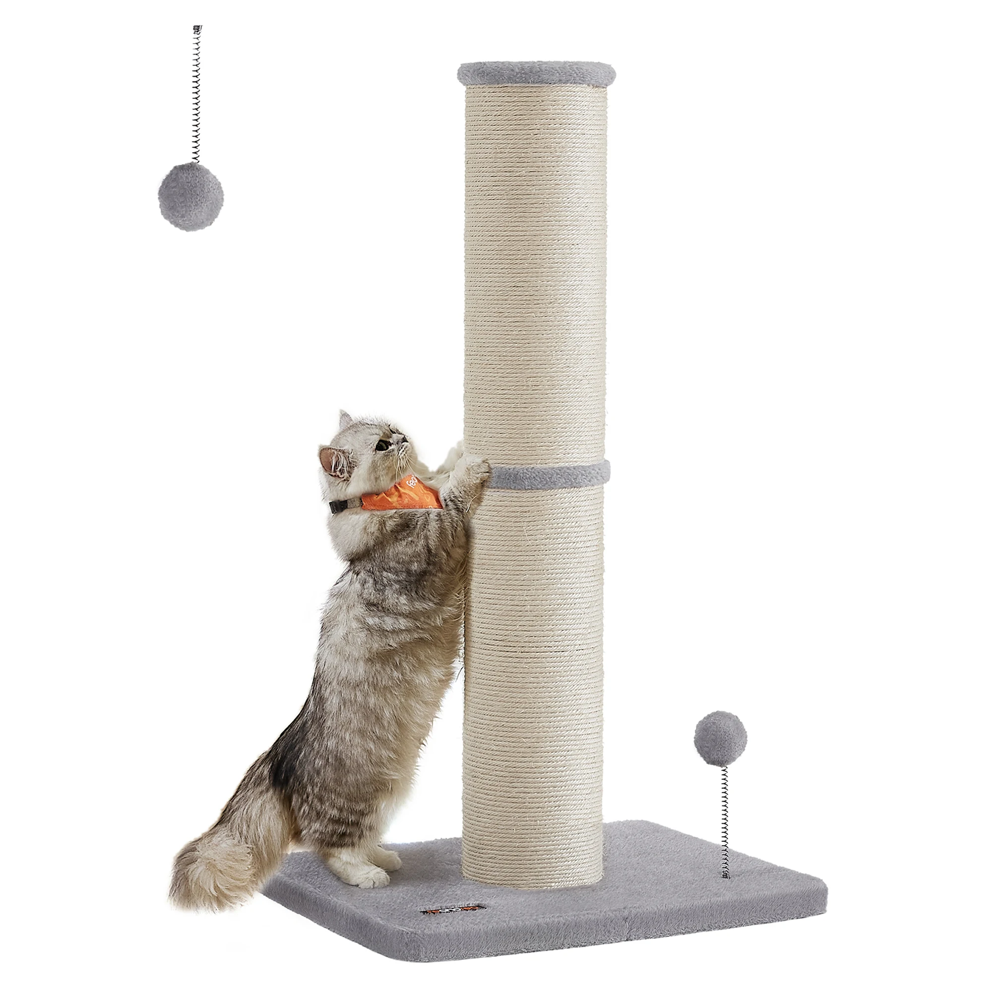 Feandrea krabpaal, 85 cm hoog, krabkolom, 13 cm dikke stam, kattenboom, krabstam voor middelgrote en grote katten