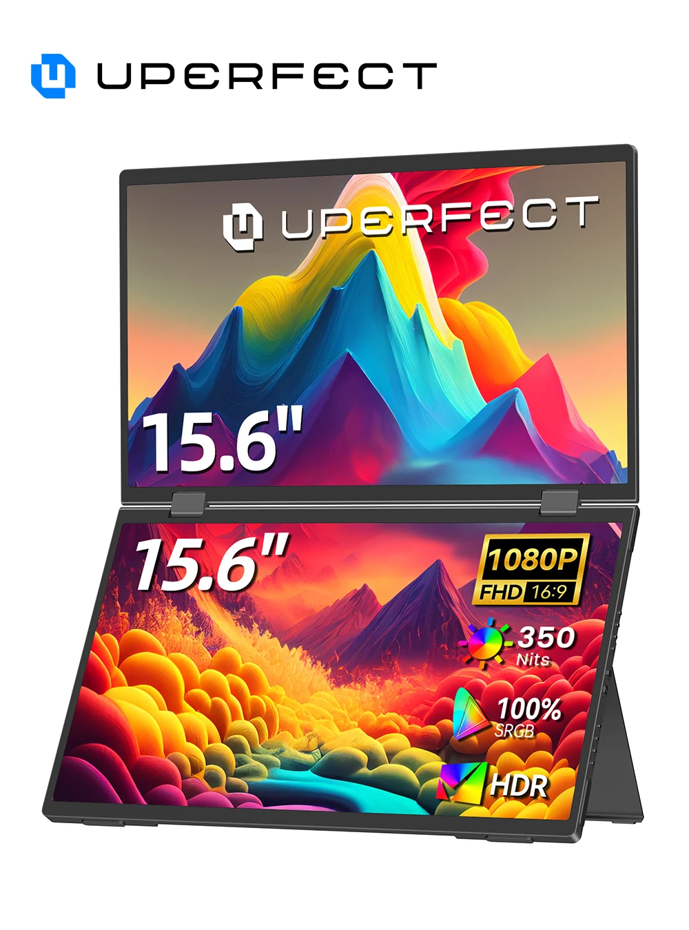 Crt Monitor Stand - UPERFECT 15.6' Dual Portable Monitor 1080P