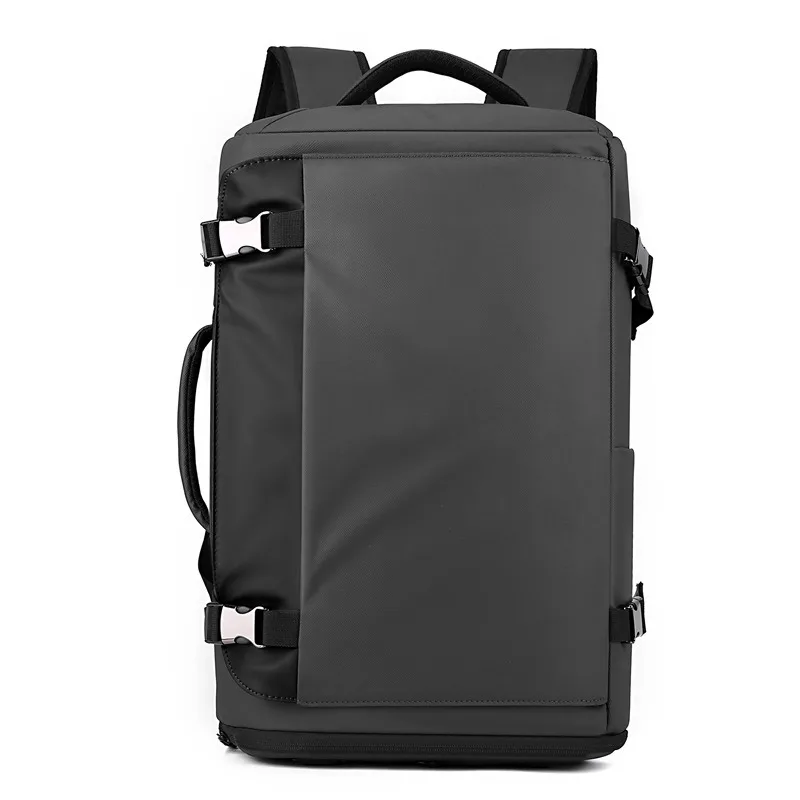 Large Capacity Open‑Case Outdoor Backpack Breathable Pressure‑Relief Men Backpack with USB Port & Separate Shoe Compartment