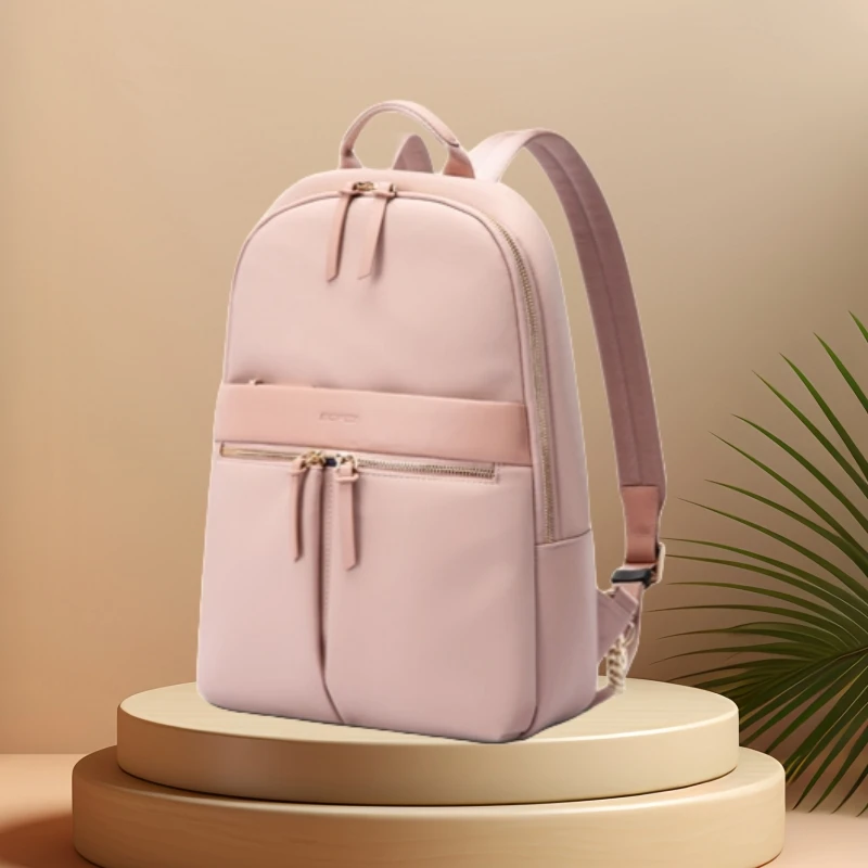 Mochila de nailon para ordenador portátil de 14 pulgadas para mujer, morral escolar para estudiantes universitarios, morral de viaje, tendencia de moda, 2024