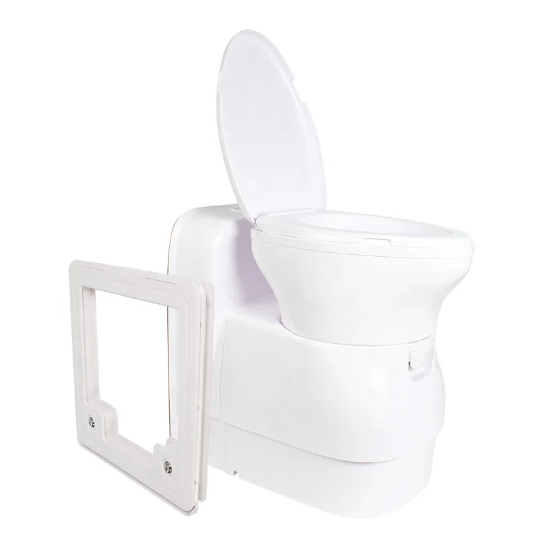 Acessórios brancos portáteis elétricos do reboque RV do campista do banheiro do OEM