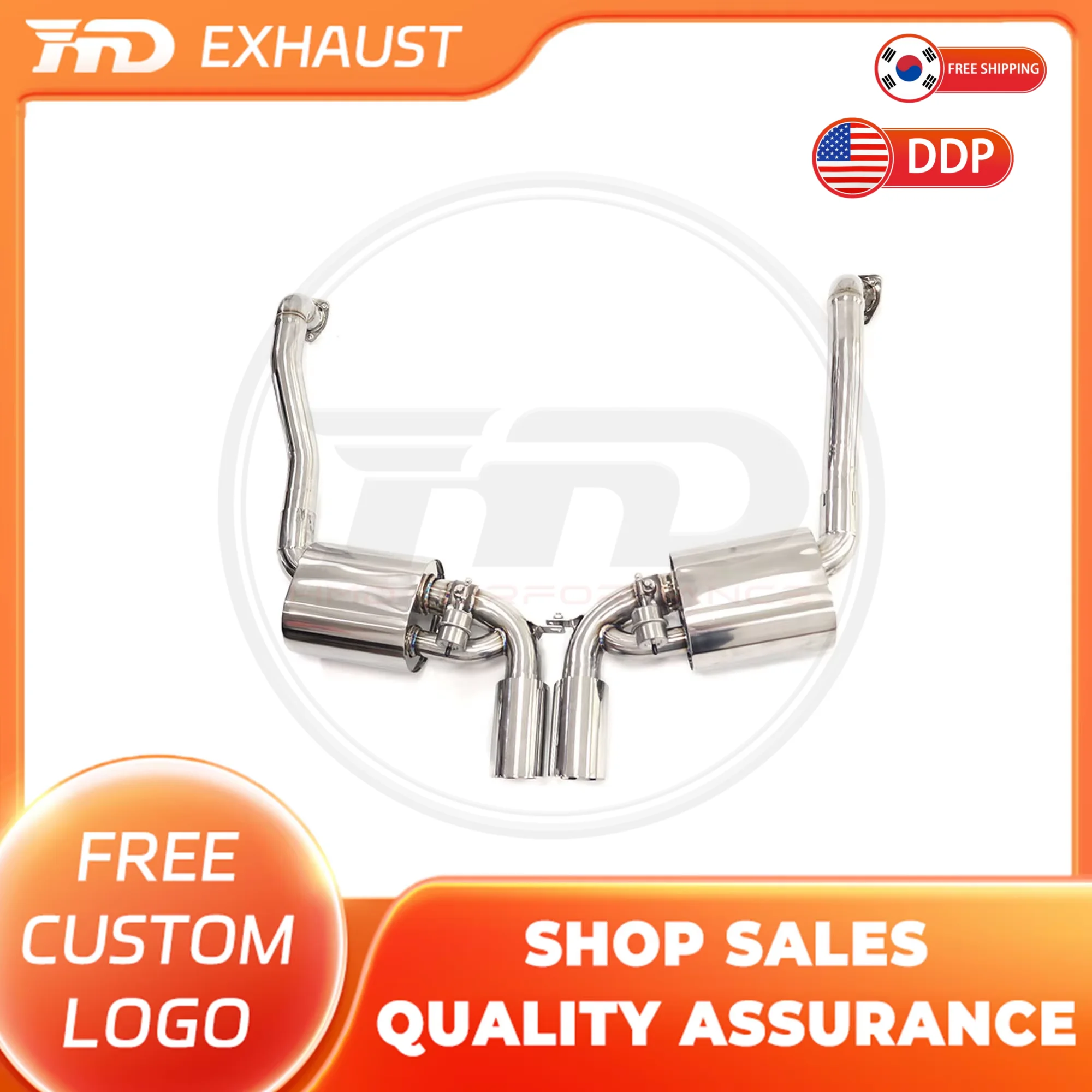 

HMD Лидер продаж Выхлопная система Performance catback Выхлоп для Porsche Cayman Boxster 987.2 нержавеющая сталь с клапаном