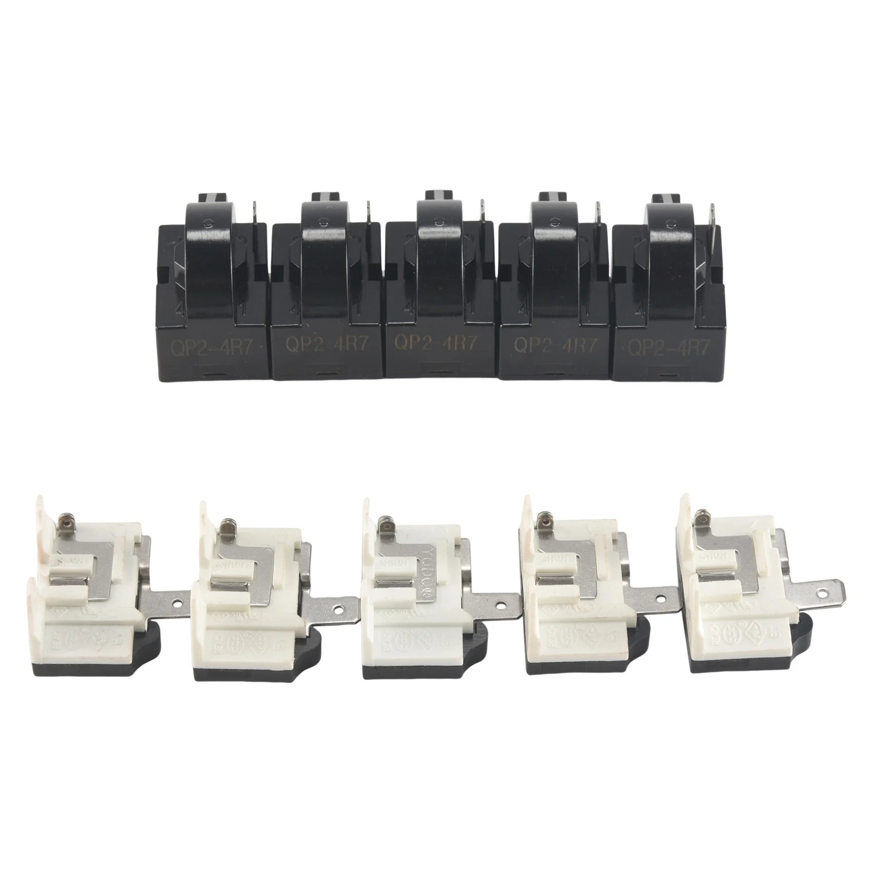 Refrigerator Starters QP2-4R7 4.7 Ohm 1 Pin Refrigerator PTC Starter Relays and 6750C-0005P Refrigerator Protectors