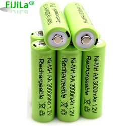 AA 1.2V 3000mAh NiMH 1.2V Rechargeable Batteries Green Battery Garden Solar Lamp LED Flashlight Lantern Lamp Torch