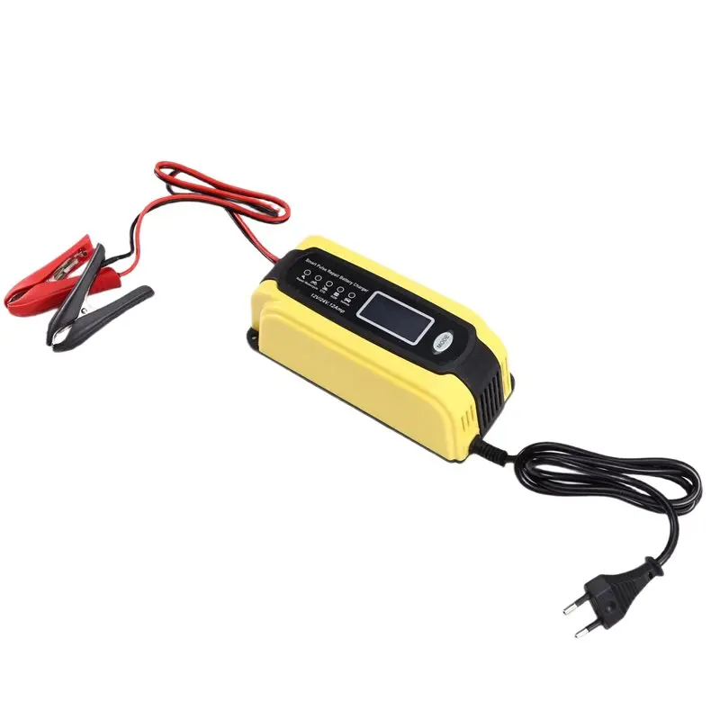 

For Car, Motorcycle SUV Compatible 12V/24V 12A Battery And Maintainer-Automatic Pulse Repair Desulfator EU PLUG