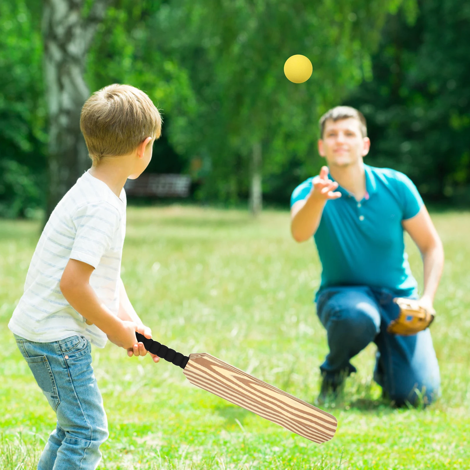 Set Kids Toy Playground Ball Beach Sports Game Children's Croquet Tennis Bat Balls Bats