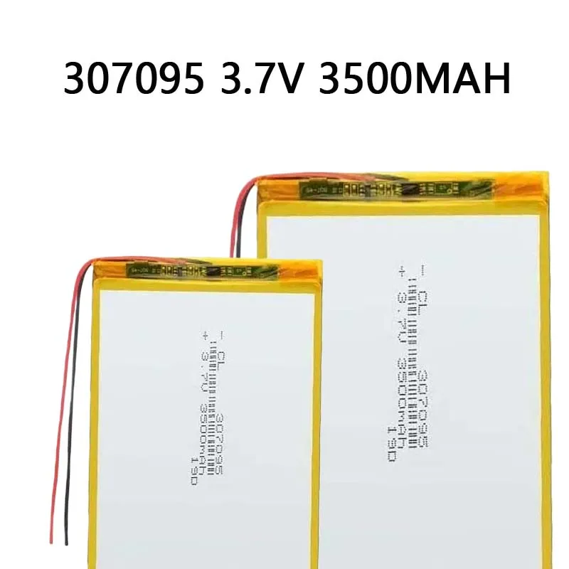 

2/4/6PCS 307095 3500mah 3.7V Rechargeable Polymer Lithium Batteries for 8 Inch 9 Inch GPS MID Smartphone Tablet Battery
