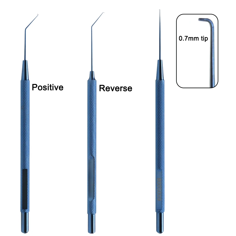 0.7mm Sinskey Lens Manipulating Hook Sinskey Type Ophthalmic Hook Straight Angled Head Intracapsular Manipulator Ophthalmic Tool