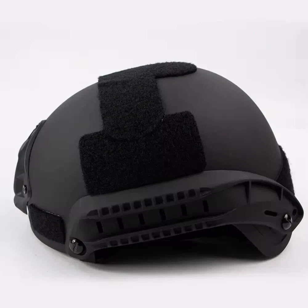 MICH 2001 Tactical Helmet with Adjustable Chin Strap Night Vision Mount and Side Rails for Airsoft Paintball Outdoor Sports