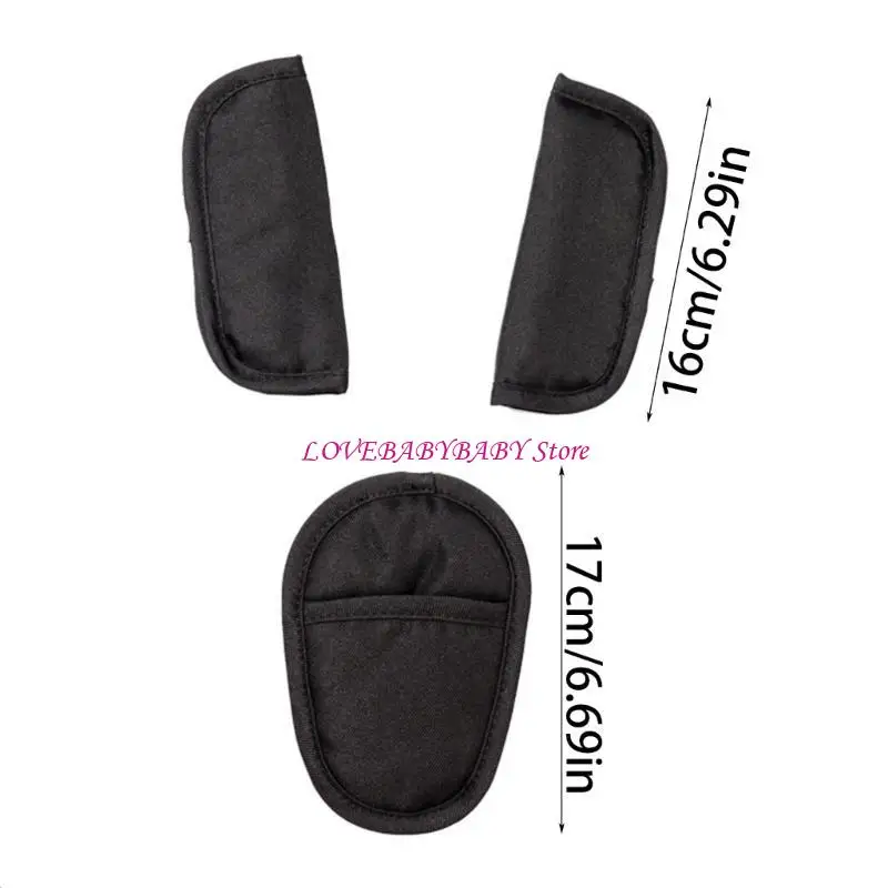 Copertina per spalle per passeggino set morbido e comodo pad essenziale per viaggiare 4xbc