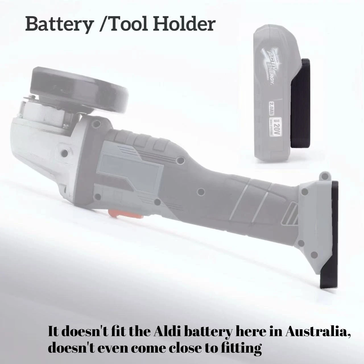 

3/5 шт. для Aldi Ferrex Activ Energy, аккумулятор 20 В и 40 В и настенный держатель для инструментов, подставка для аккумулятора (без аккумулятора и инструментов))