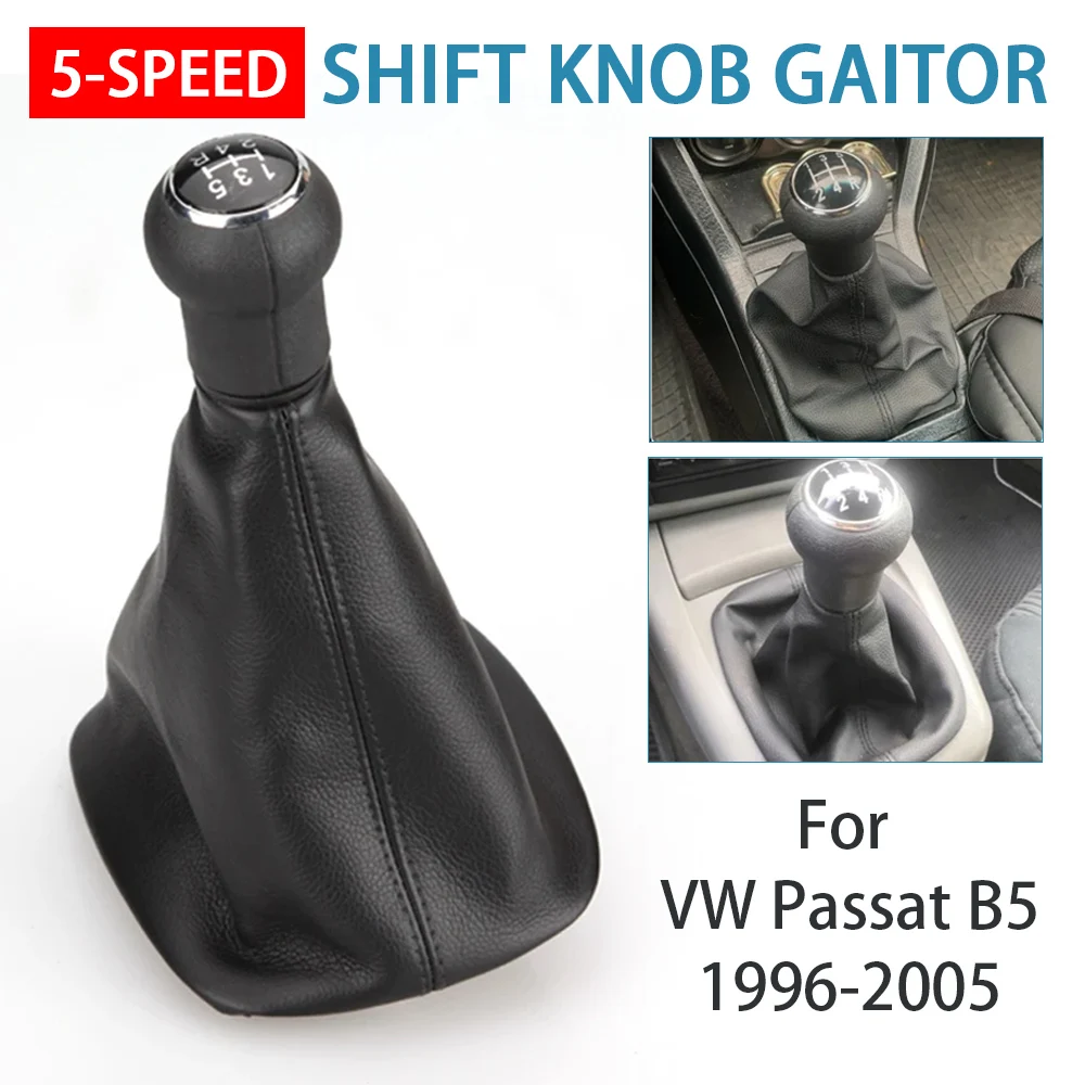 5 Geschwindigkeit für VW Passat B5 B5.5 B6 Auto Schaltknauf Gamasche Kofferraumabdeckung 1996 1997 1998 1999 2000 2001 2002 2003 2004 2005