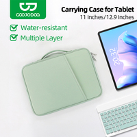 GOOJODOQ Professional Dual Compartment Tablet Magic Keyboard Travel Case Bag 11\