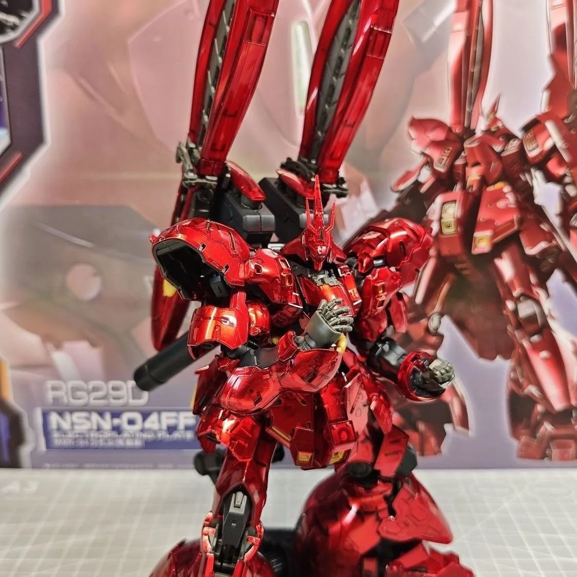 ستار RG Sazabi MSN-04FF أنيمي عمل الشكل الميكانيكية الأساسية طلاء شخصيات كرتونية 1/144 التجمع نموذج أطقم هدية عيد ميلاد #6