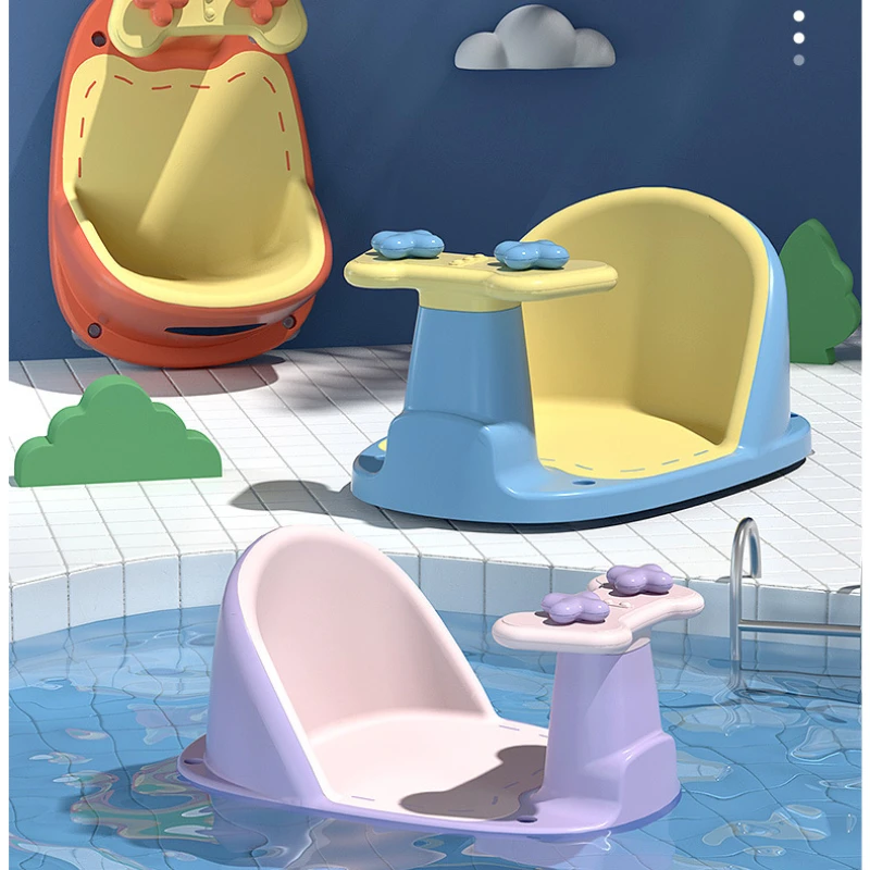 

Children's Shower Seat Portable Shower Stand for Newborns and Young Children Children's Growth Accessories