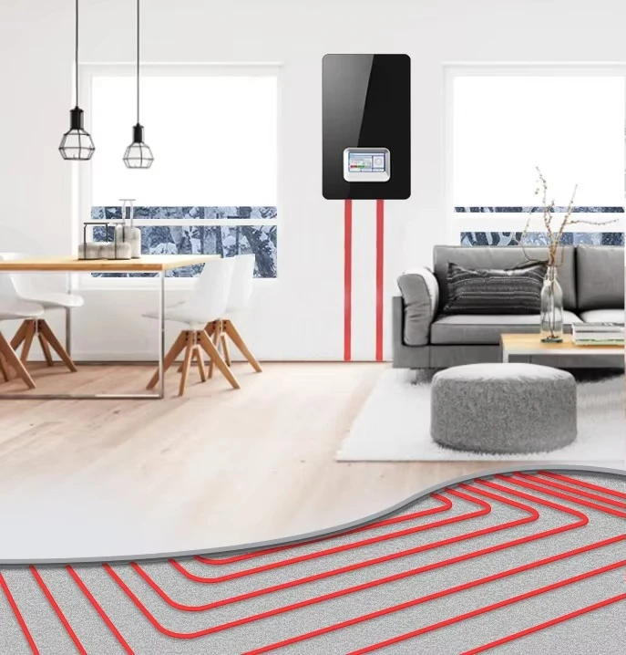 Système de chauffage vertical de chaudière de chauffage électrique avec radiateur centralisé