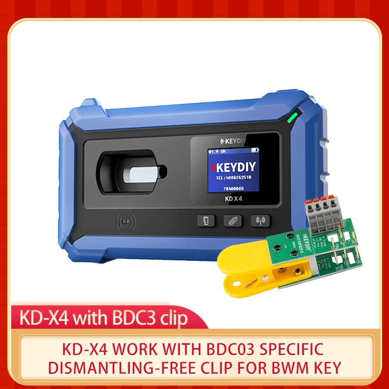 

KEYDIY KD-X4 KDX4 KD X4 Work With BDC3 BDC2 Adaptor Newly Add MQB48 MQB49 5C 5D, MLB, BDC2/ BDC3 Combine Max Mate Mini Prog