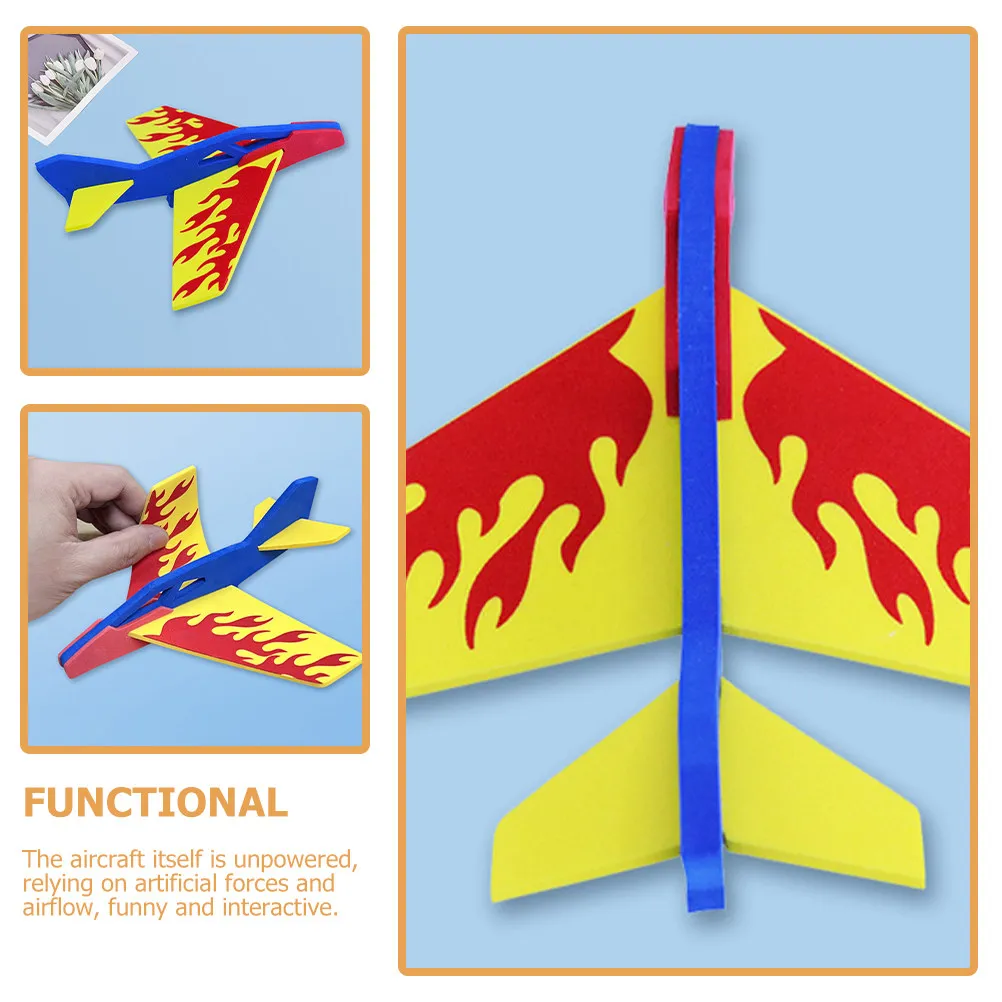 

Glider Airplane Flying Throwing Outdoor Slider Fun Interactive Plane for Kids Birthday Gift Airplane Toy Glider Plane