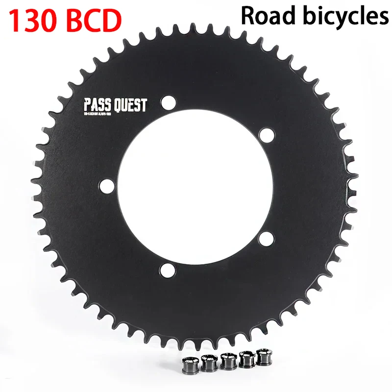 130BCD chainring 5-Claw Closed Disc/Elliptical Disc Black 42T-60T Road Bicycle For SRAM RED APEX Bicycle Crankset