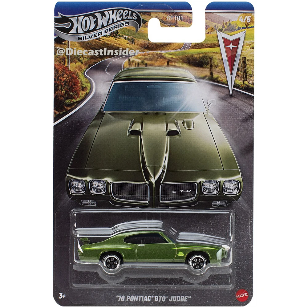Nieuwe 1/64 Hot Wheels Silver Series Pontiac Set GTO Bonneville Firebird Diecast Cars Model Verzamel Custom Model Verjaardag Speelgoed Cadeau