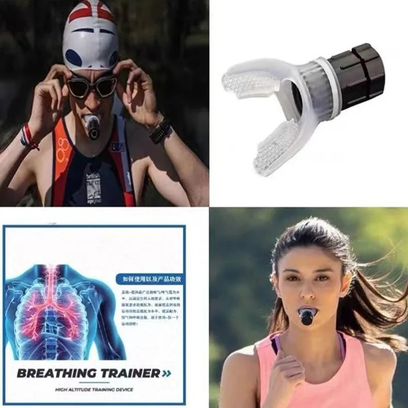 Fitness Instructor Portable Vital Capacity Abdominal Breathing Trainer Adjustable Resistance Hiking Outdoor Camping Military