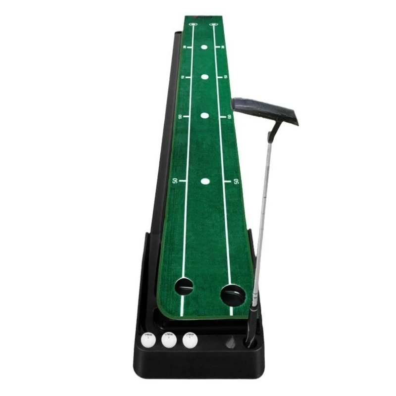 

Golf Putting Machine golf fairway, indoor home practice blanket with yardage