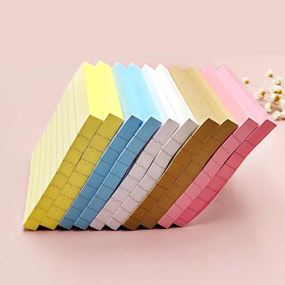 

10 Pcs Notepads Memo Notes Office Desk Decor Aesthetic Stationery Adhesive Notepaper Kawaii Label
