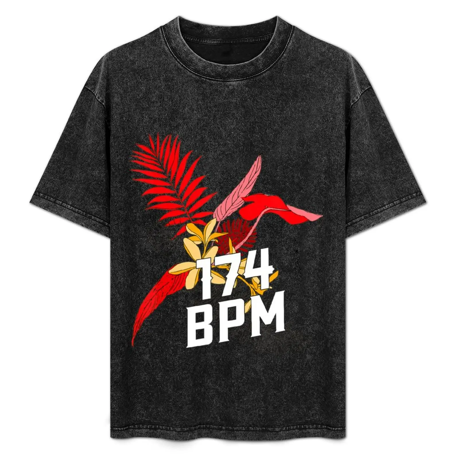 

174 BPM DnB Music Junglist Tropical Flower Drum N Bass T-Shirt T-Shirt blue lock men workout shirt