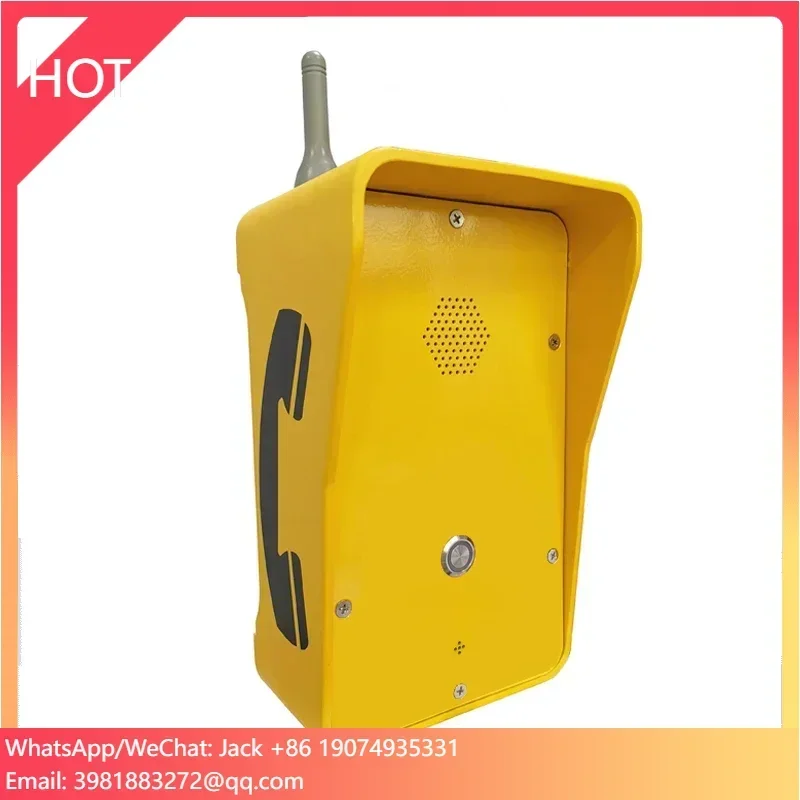 Telepon Industri SIP VoIP SOS IP Panel Analog POE GSM 3G 4G Darurat Tahan Lama di Pinggir Jalan dengan Tombol SOS