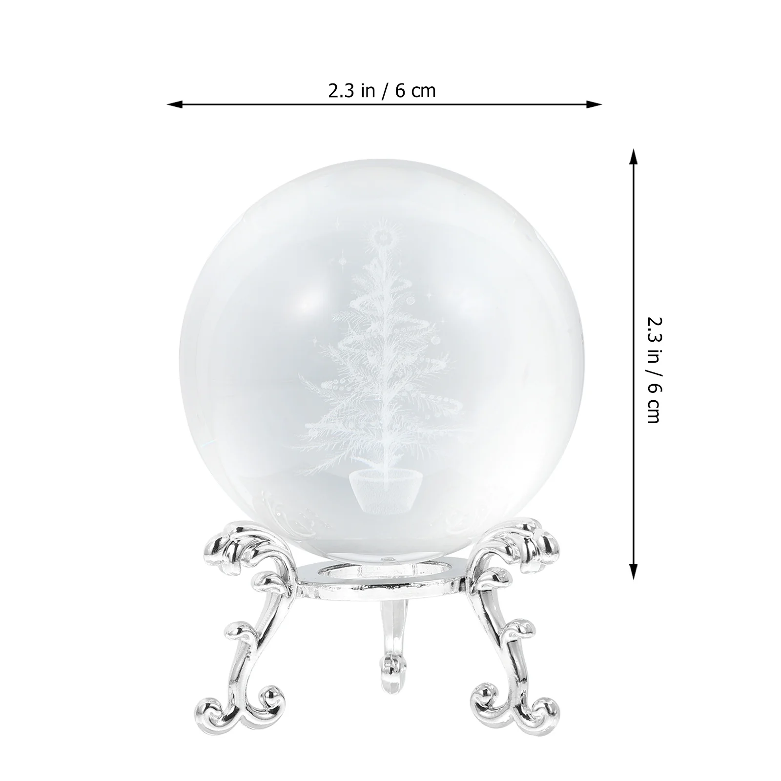 

Christmas Crystal Ball Xmas Tree Crystal Ball 3D Crystal Ball Crystal Decoration Christmas Gift