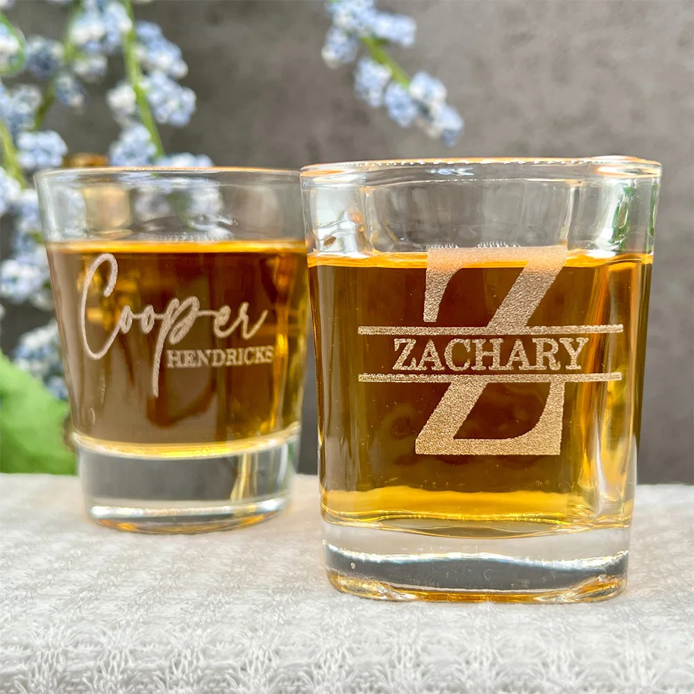 Personalized Wedding Shot Glass Favors, Engraved Shot Glass, Shot Glass Gift for Party, Family and Friends Party Graduation