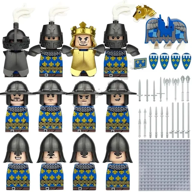 Ancient Roman medieval knights, soldiers, castles, royal guards, building blocks, mini dolls, humanoid dolls, toys and gifts. 3