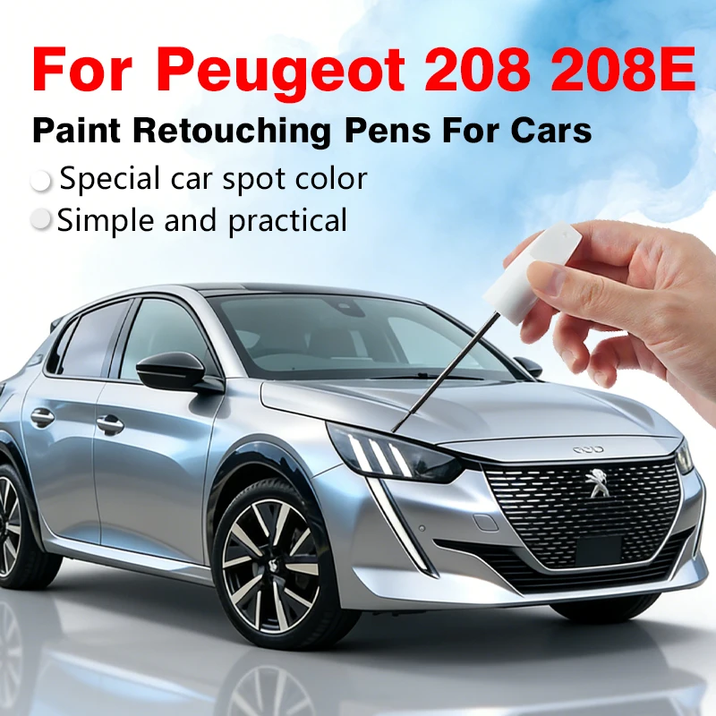 For Peugeot 208 208E Car Paint Repair Pen – Restores Original Factory Paint Finish with Clear Coat Enhances Gloss Yellow