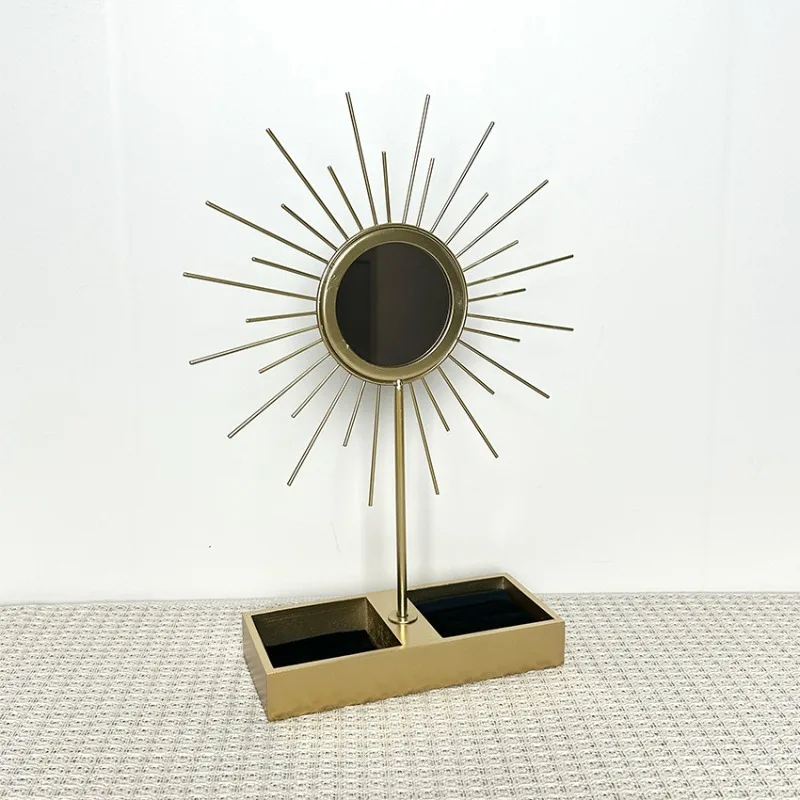

Creative Jewelry Display Stand Small Shelf Trays Storage Stands Mirror Luxury Display Stand Necklace Bracelet Organizer Holder