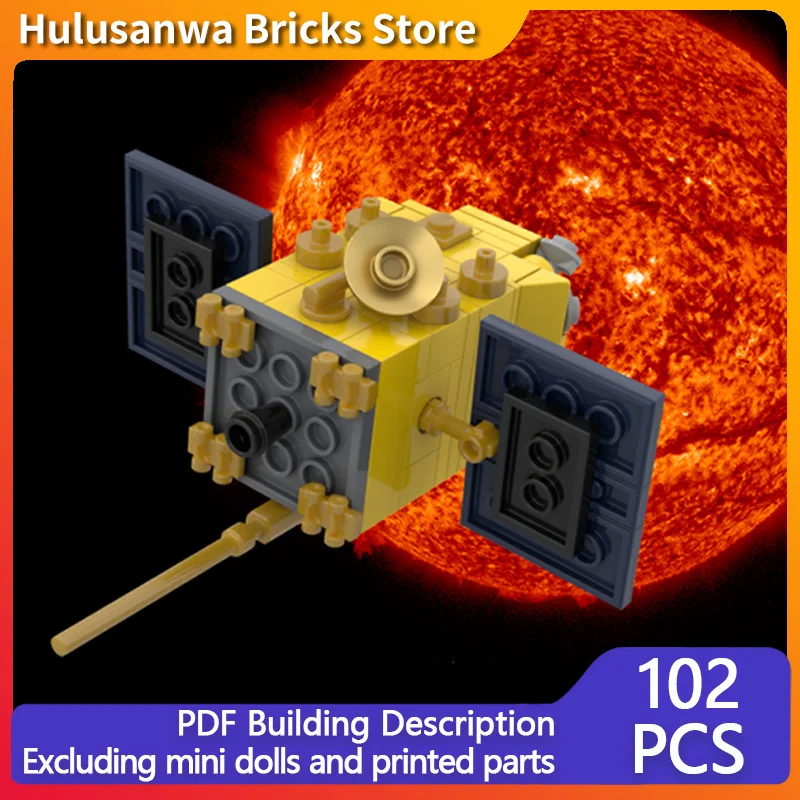 

Aditya-L1 Модель космического корабля MOC Строительные кирпичи Военное оборудование Модульная технология Подарки Праздничная сборка Детские игрушки Костюм