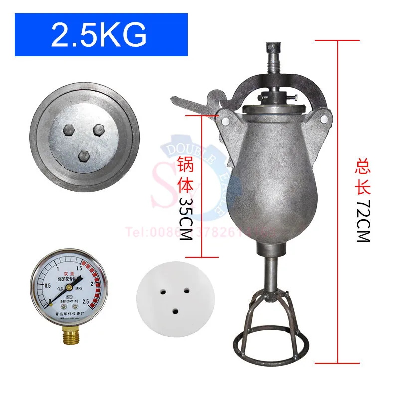 수동 중국 전통 팝콘 만드는 기계, 빈티지 핸드 쌀 팝콘 포퍼