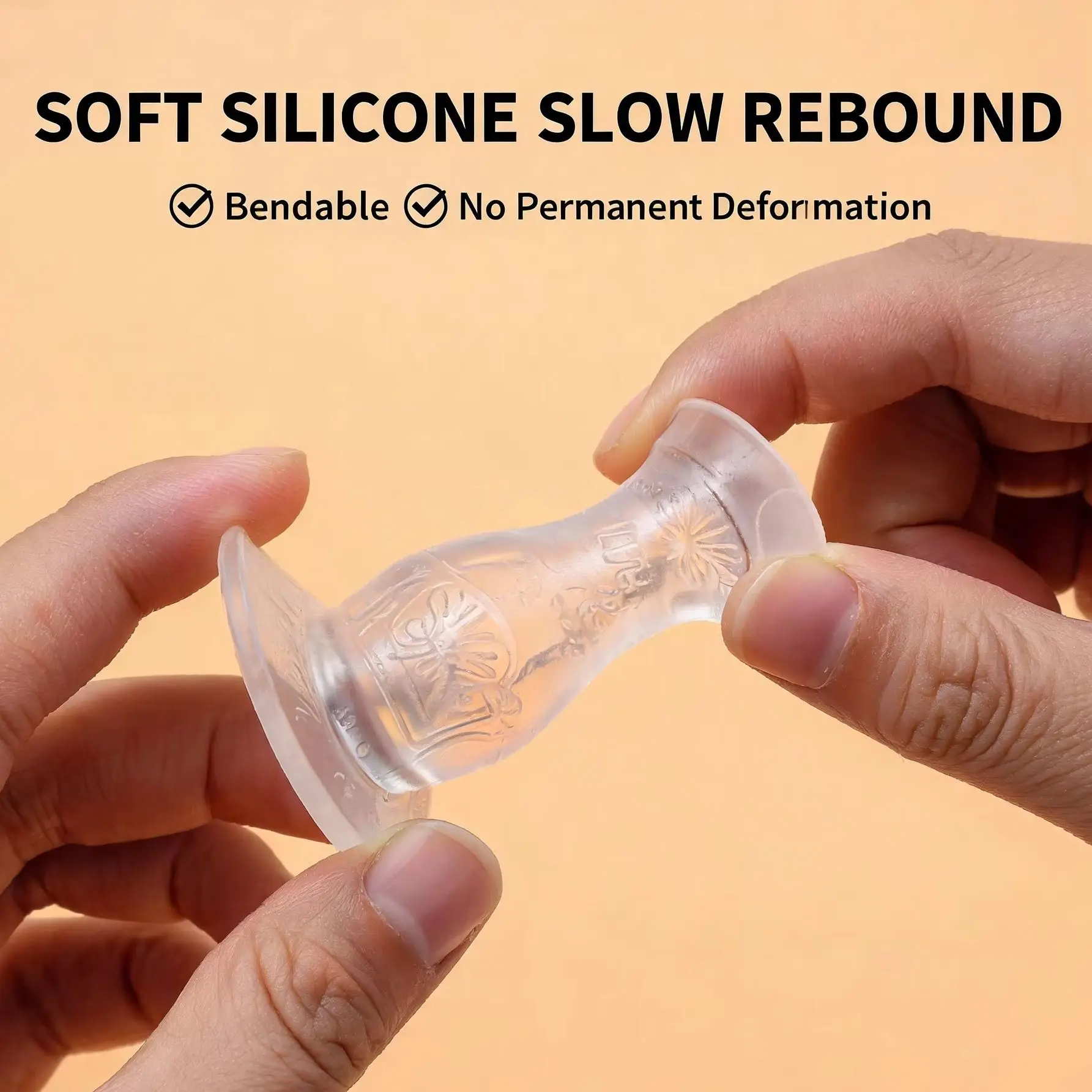 Silicone Door Stopper Mute Anti Collision Pad Door Stop Bumper Non-punch Wall Protection Door Wall Buffer Home Improvement