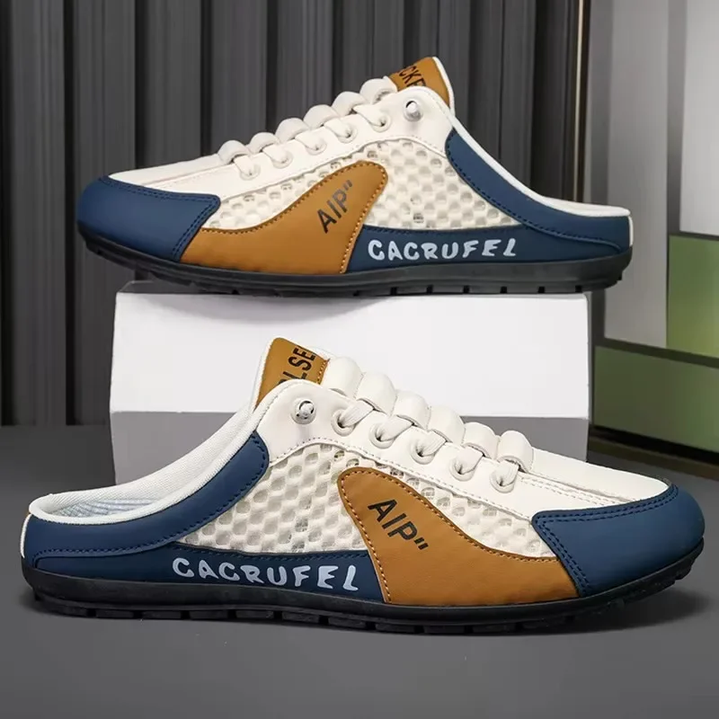 

Летние тапочки для мужчин, модная мужская повседневная обувь на плоской подошве, прогулочная обувь на мягкой подошве, мужские кроссовки Zapatos De Hombre 47