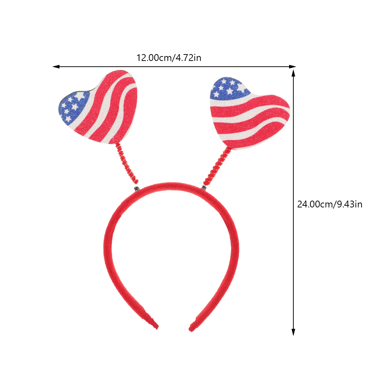 2 قطعة 4th من يوليو العصابات الشعر يوم الاستقلال الزخرفية Headbands حزب الشعر الأطواق مهرجان لوازم 4th من يوليو العصابات الشعر