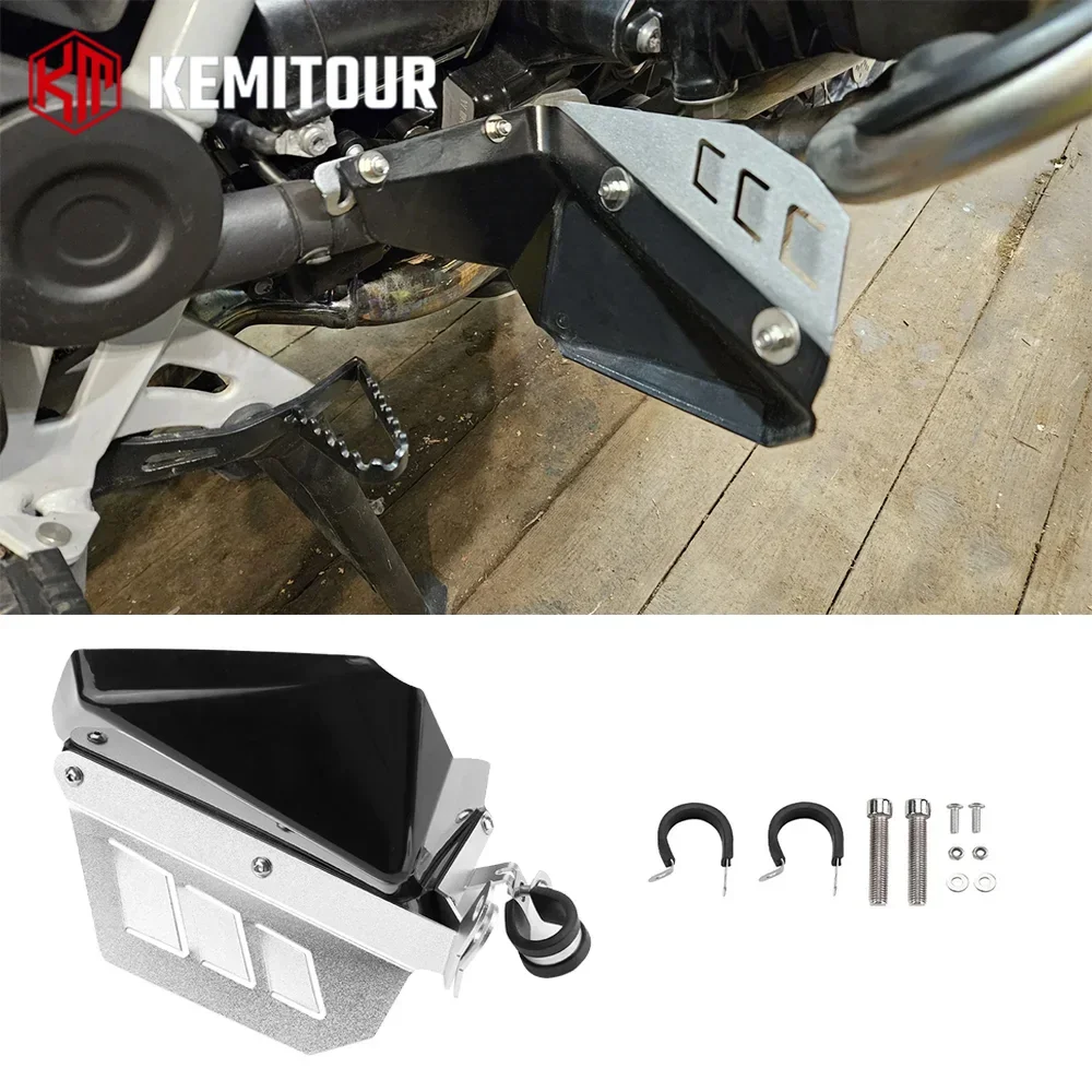 For BMW R1200GS R1250GS LC Adventure ADV Foot Feet Splash Guard Plate Cover Protector R 1200 GS Brake and Shift Shield Revised