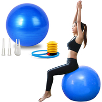 Yoga Ball Pilates Exercise Ball 65cm/75cm Balance Ball for Fitness, Yoga, Balance, Stability,or Pregnancy Birthing Gym Equipment