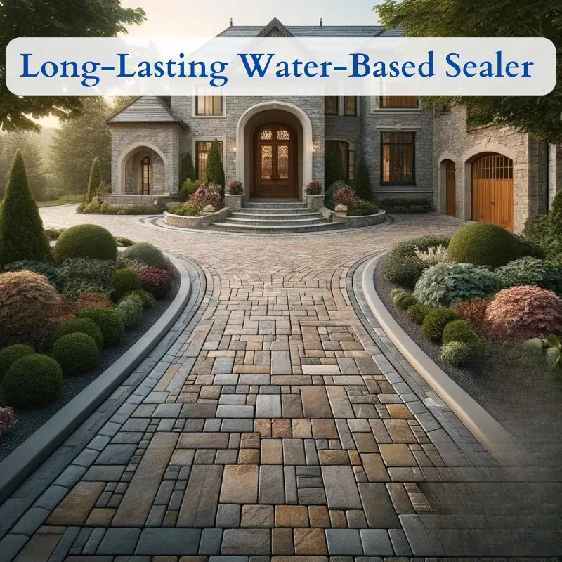 Wet Look Natural Stone Sealer. Durable, Long-Lasting Gloss Protection. Interior and Exterior Pavers, Slate, Sandstone