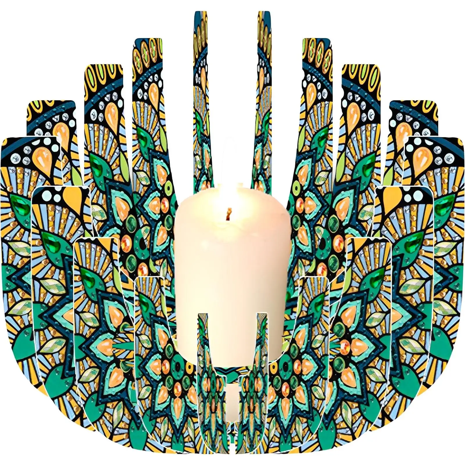 

Набор для создания подсвечника с алмазной вышивкой DIY, набор для алмазной вышивки подсвечника для домашнего декора и подарков