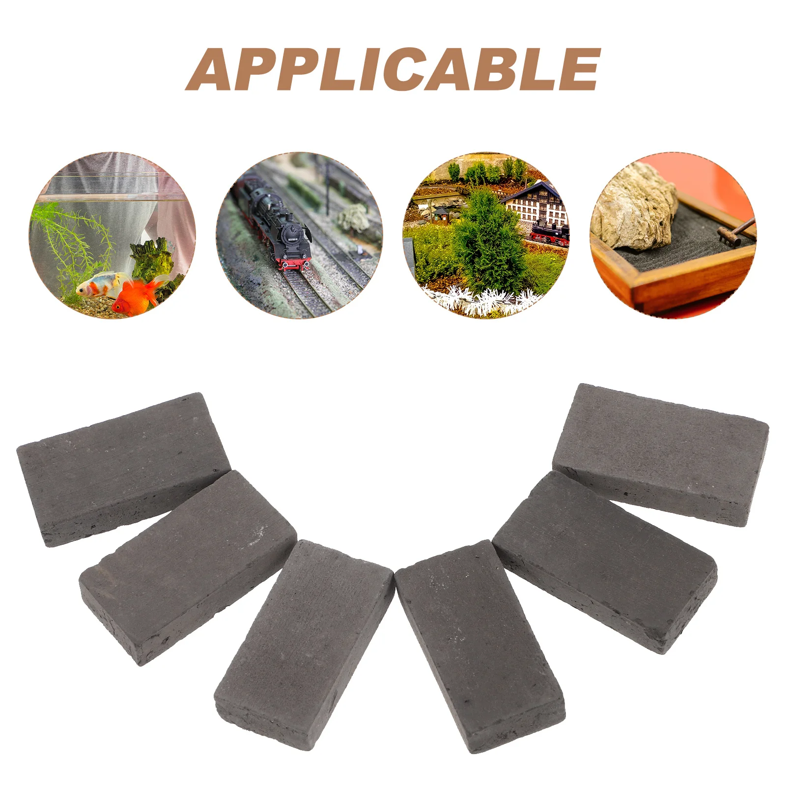 40 pièces modèles de briques miniatures Simulation briques murales pour Table de sable aquarium bricolage jardin maison ensemble de construction briques artificielles