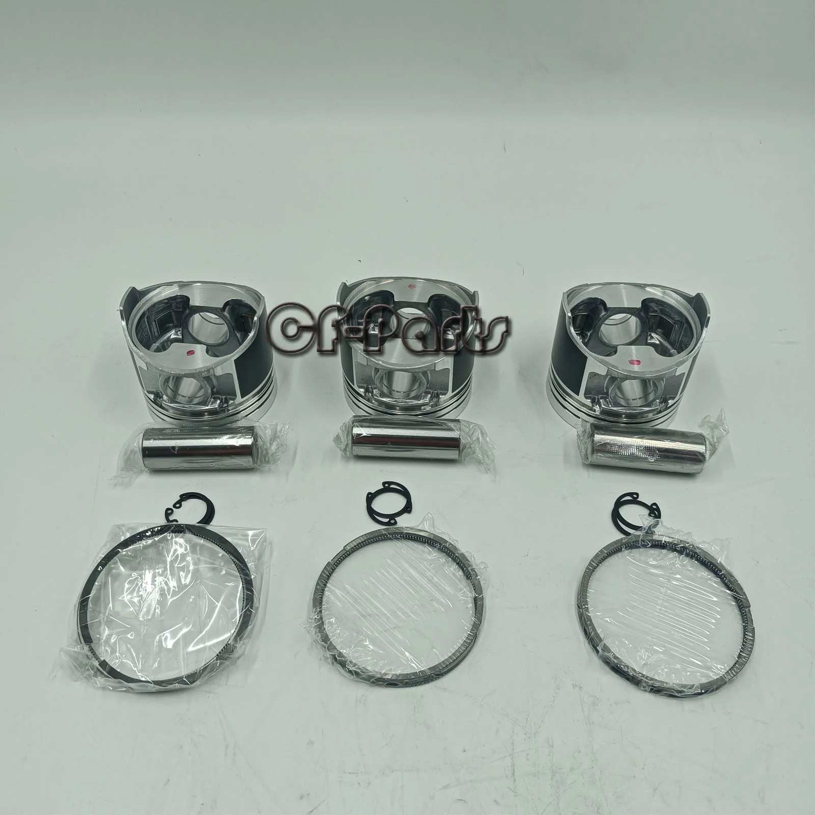 Picture 6: New 3 Sets STD Piston Kit with Ring 119717-22080 Fit for Yanmar 3TNV76 Engine 76MM