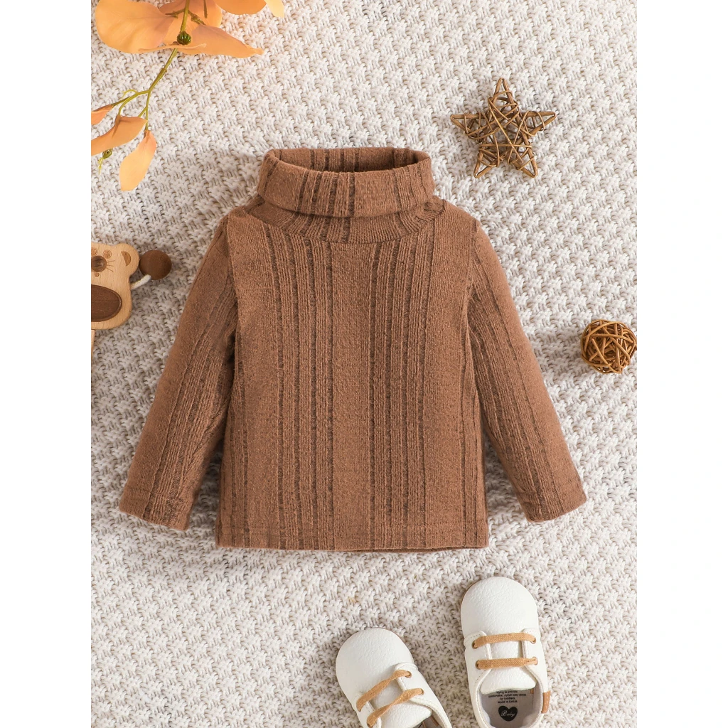 3PCS Set Ootd Terno for Newborn Baby Unisex Boy Girls Top 3-24 Months Fashion Long Sleeve Warm Sweater Winter