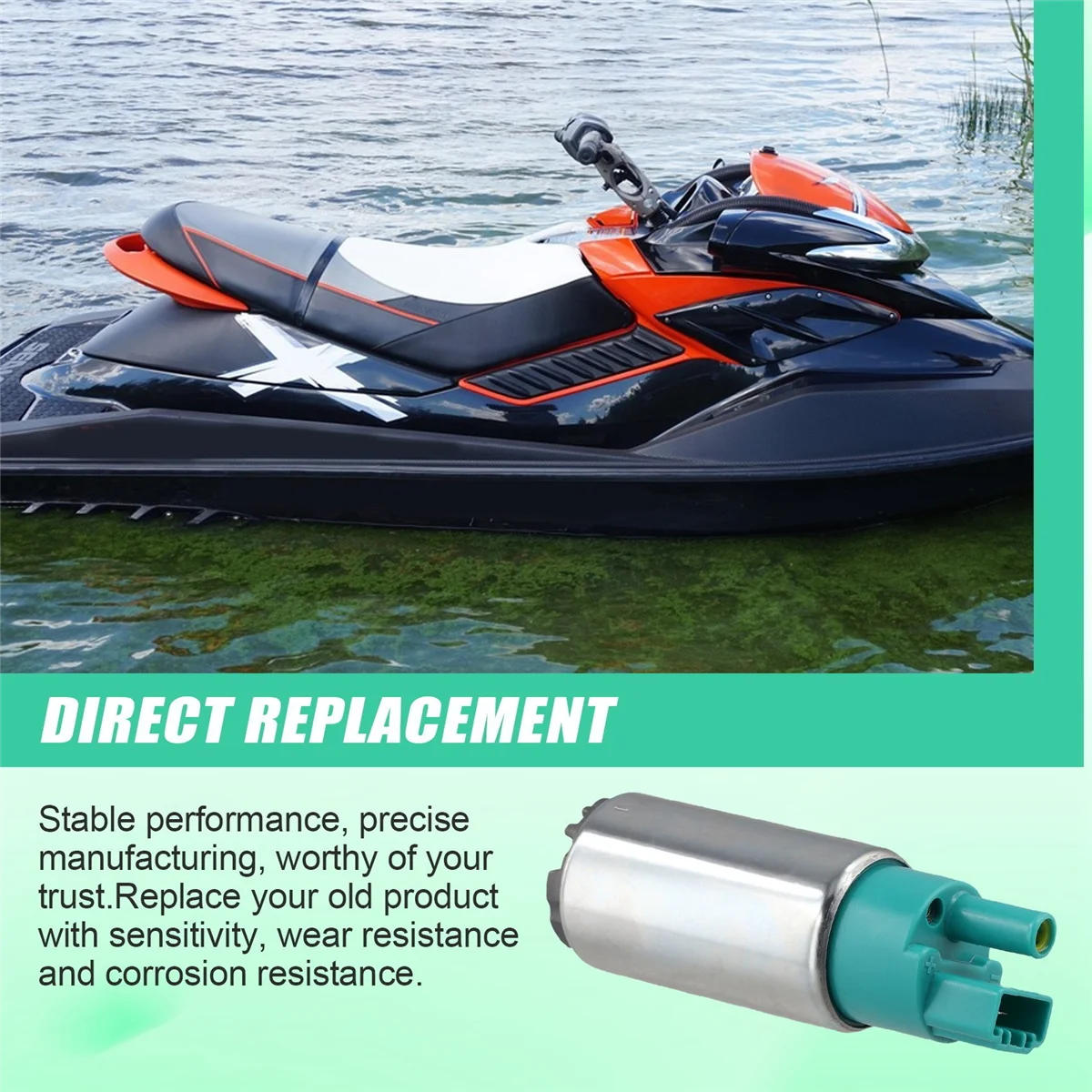 T48c_para brp seadoo jetski peças acessórios bomba de gasolina núcleo gti gtx gts gtr rxp rxt spark900 90 130 155 170 215 230 260